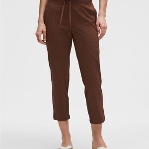 lululemon athletica Dance Studio MR Crop Pants in Dark Brown
